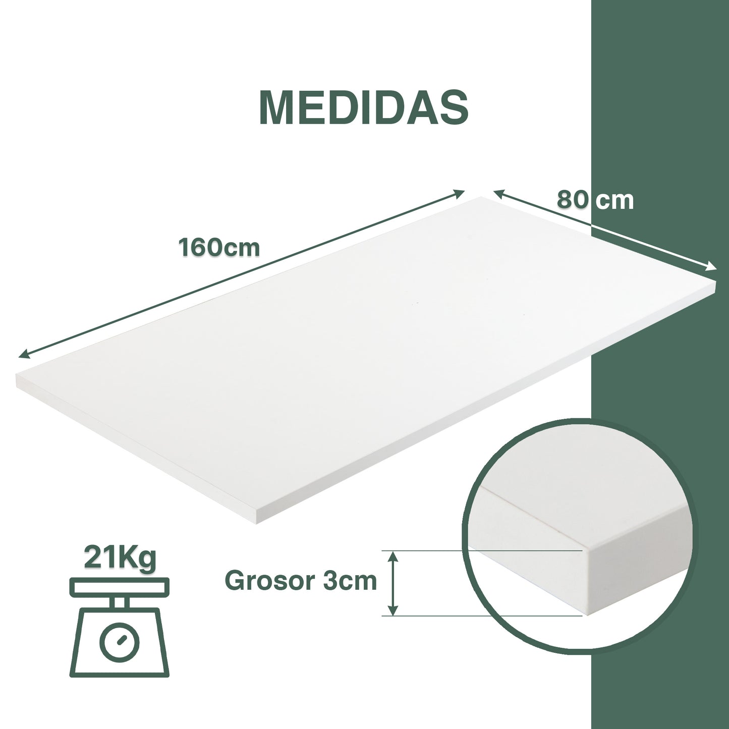 Tablero de madera para escritorio elevable - Tablakala - 200 - 16080B