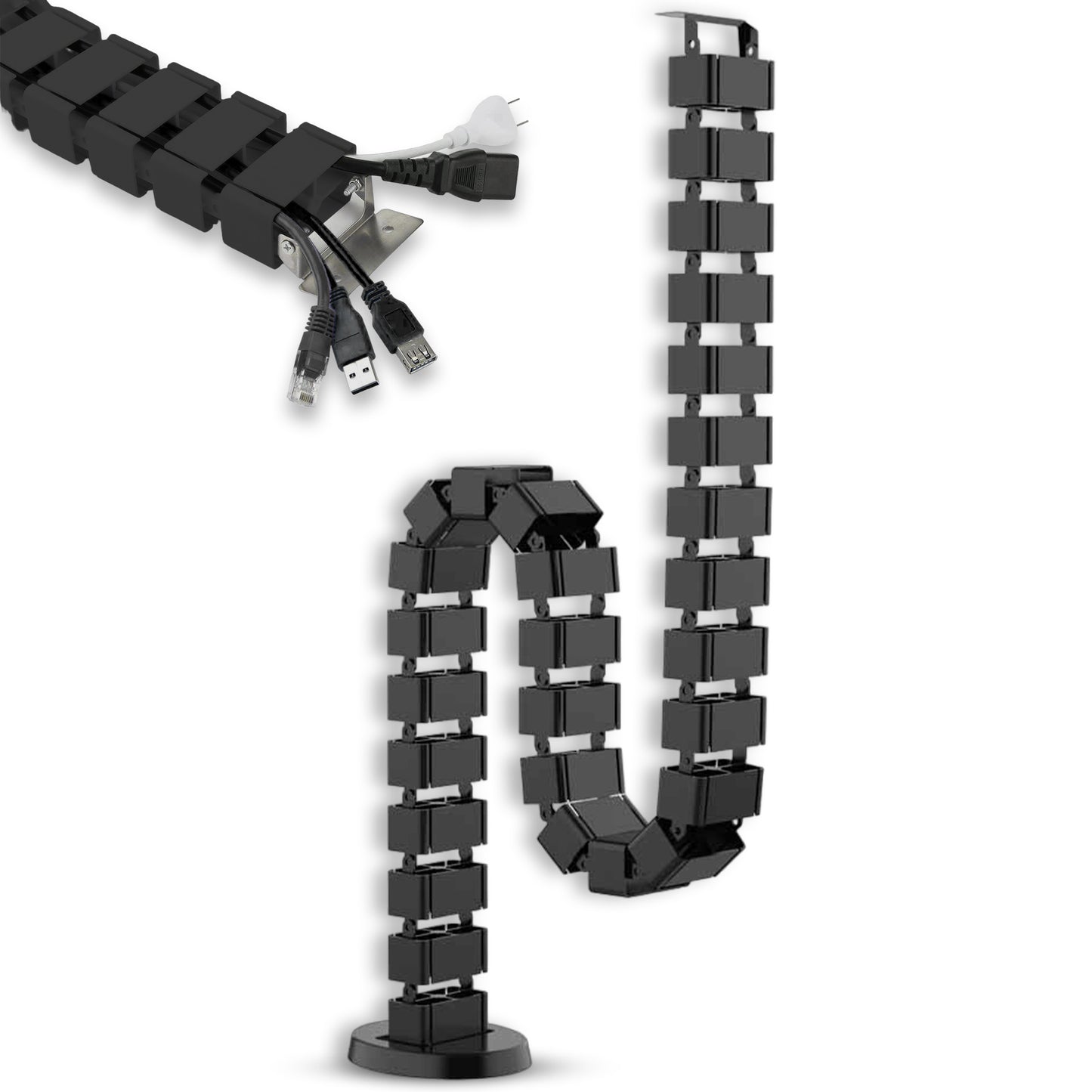 Organizador de cables de escritorio - Tablakala - TBCAB - 017 - B