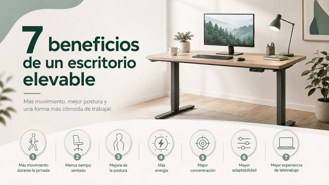 Beneficios de un escritorio elevable para la salud y la productividad - Tablakala
