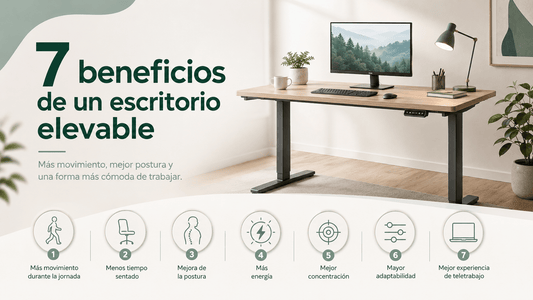 Beneficios de un escritorio elevable para la salud y la productividad - Tablakala