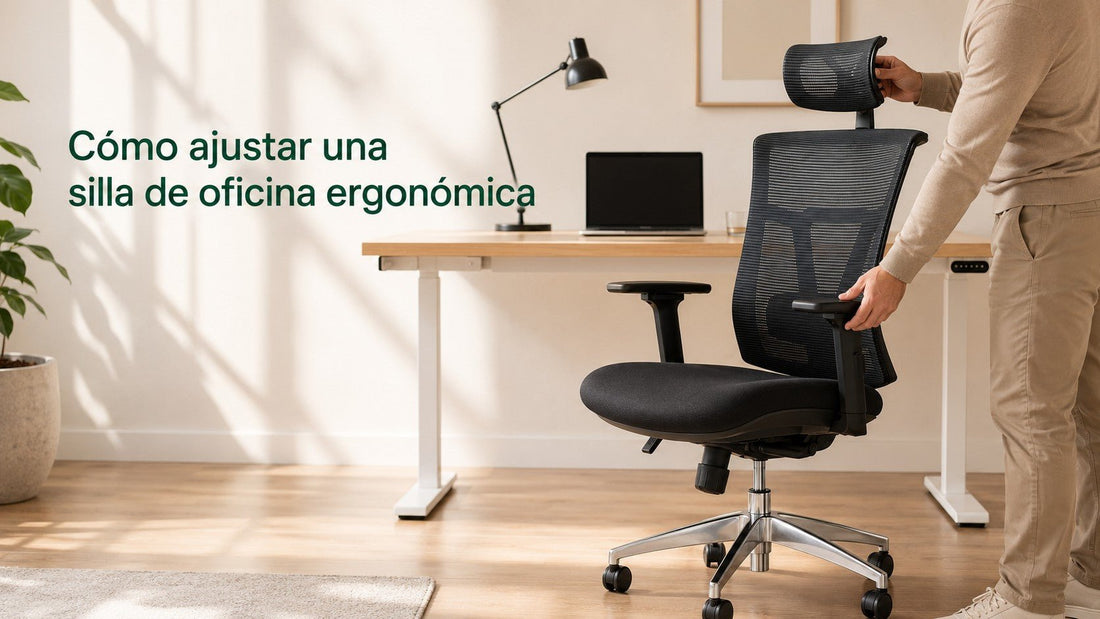 Cómo ajustar una silla de oficina ergonómica paso a paso - Tablakala