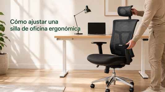 Cómo ajustar una silla de oficina ergonómica paso a paso - Tablakala