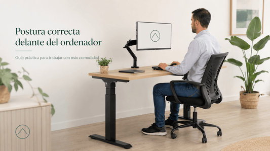 Postura correcta delante del ordenador: guía práctica para trabajar sin castigar tu espalda - Tablakala