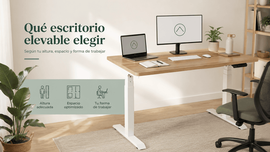 Qué escritorio elevable elegir según tu altura, espacio y forma de trabajar - Tablakala
