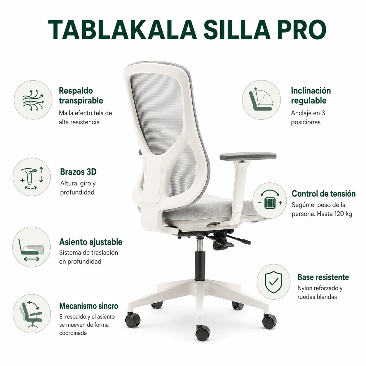 Silla ergonómica Pro