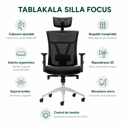 Silla ergonómica Focus