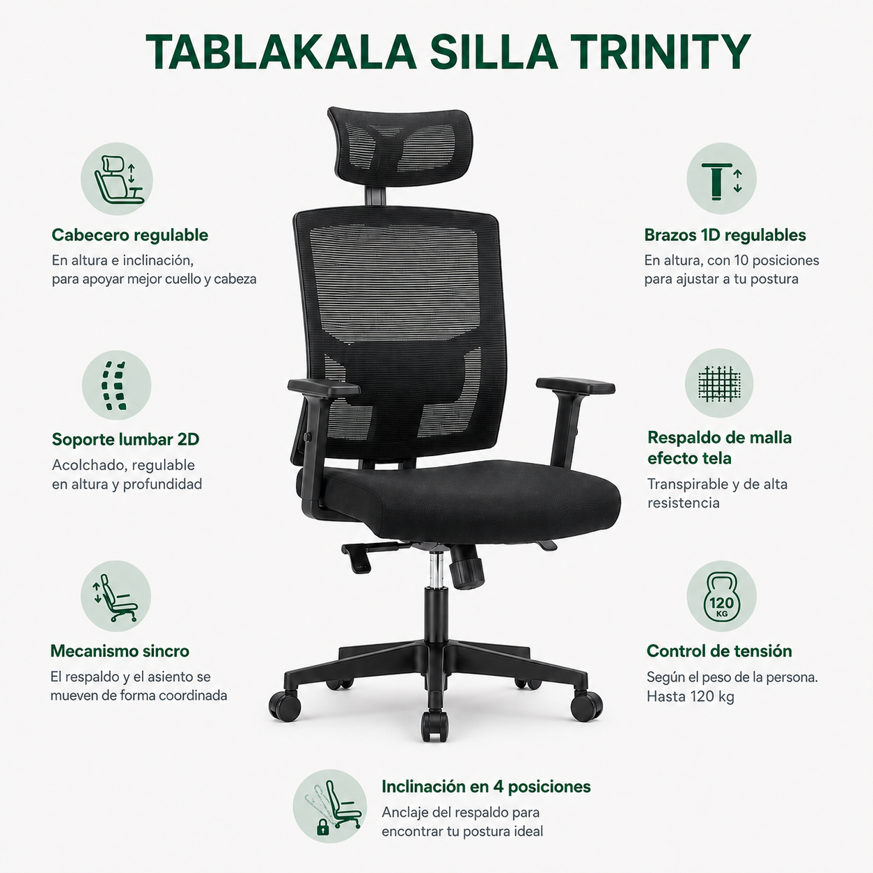 Silla ergonómica Trinity