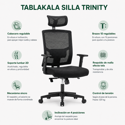 Silla ergonómica Trinity
