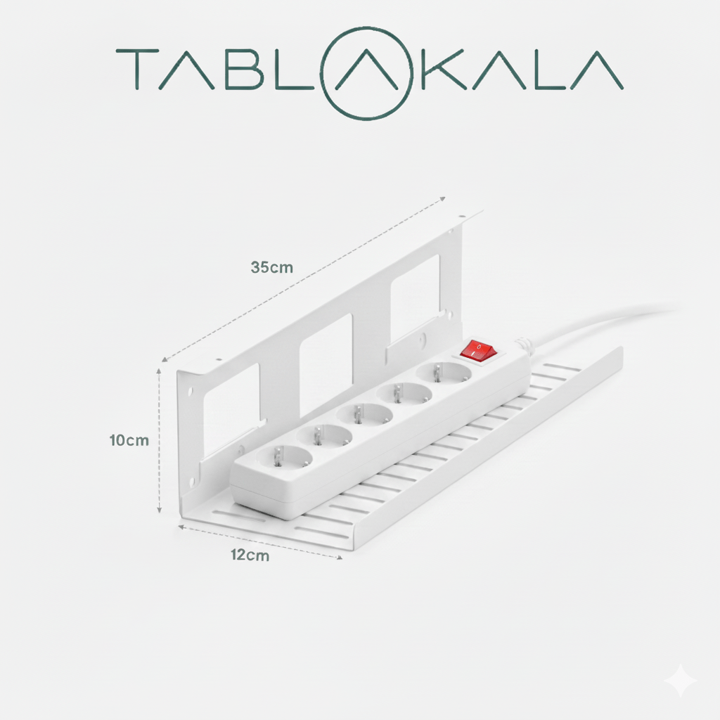 Bandeja recoge cables para Escritorio Elevable - Tablakala - TB-BAND1-WH