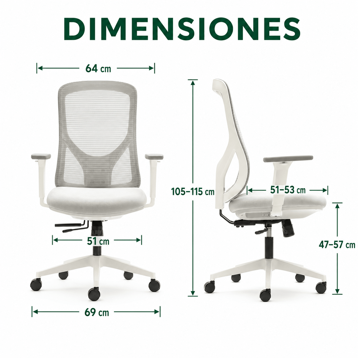 Silla ergonómica Pro - Tablakala - SIL-EU04