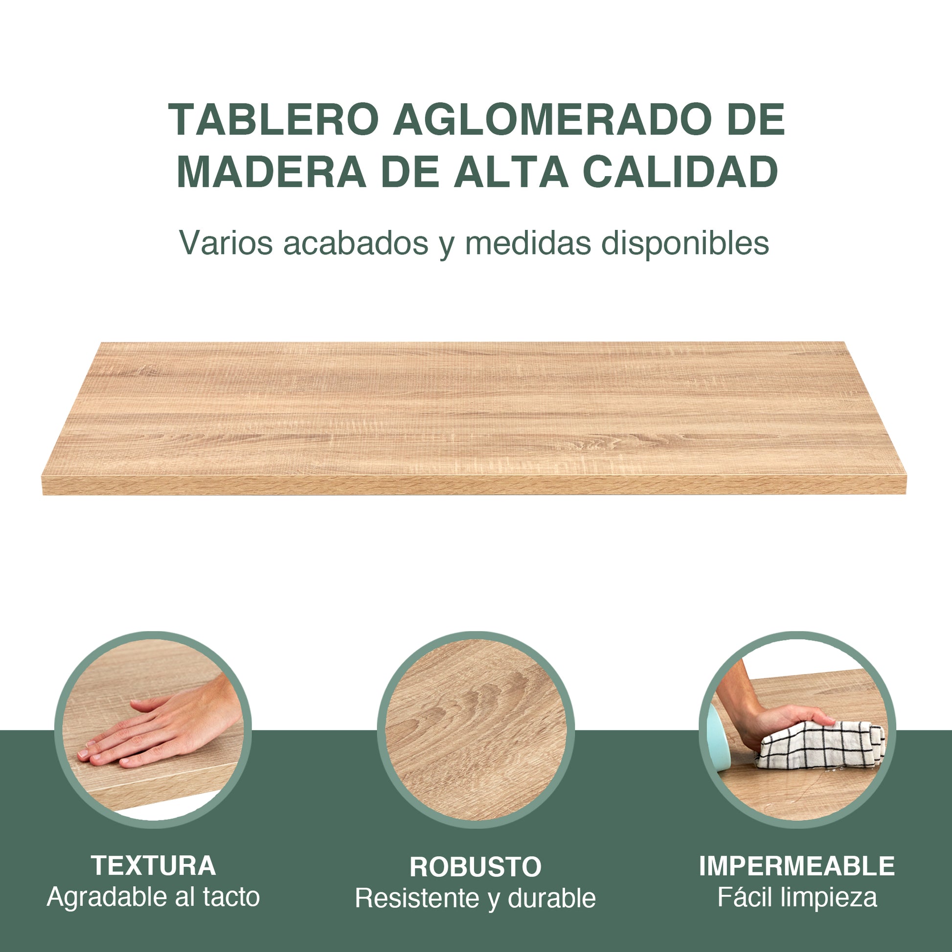 Tablero de madera para escritorio regulable - Tablakala