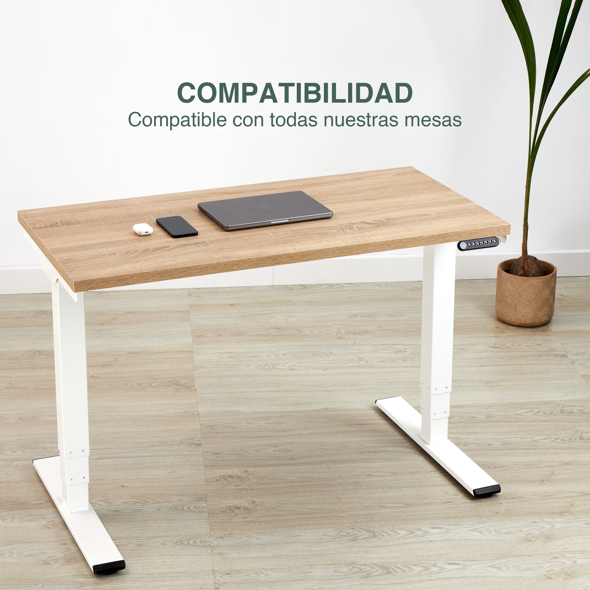 madera para escritorio elevable